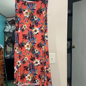 Loveappella floral maxi skirt